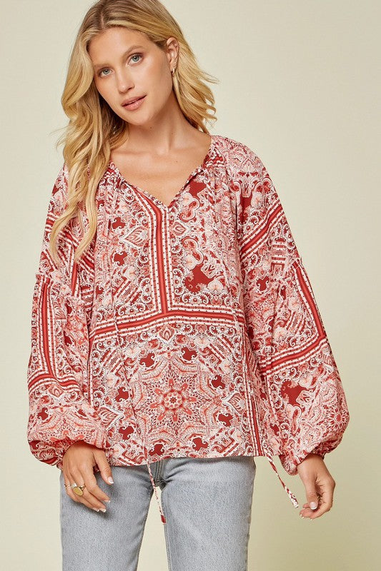 Medallion Blouse