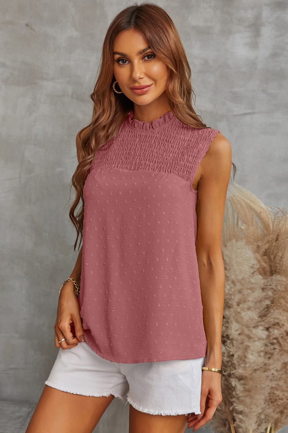 Smocked Dot Top