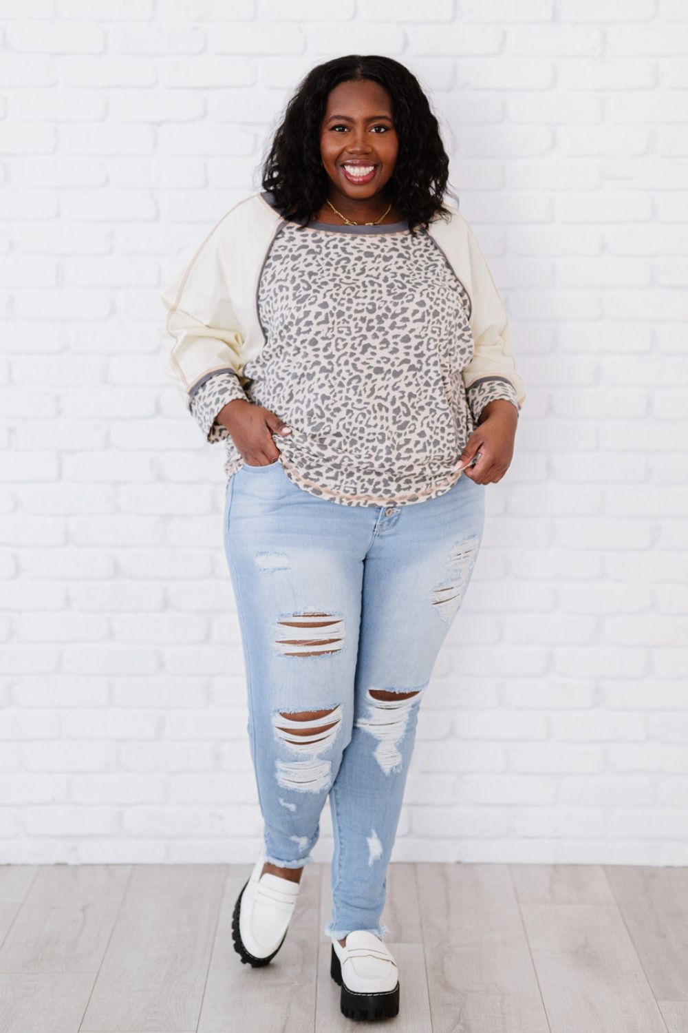 At Last Kancan Distressed Jeans