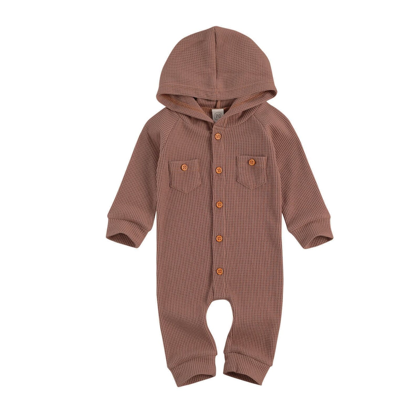 Hooded Waffle Jumpsuit (up to 24mo)