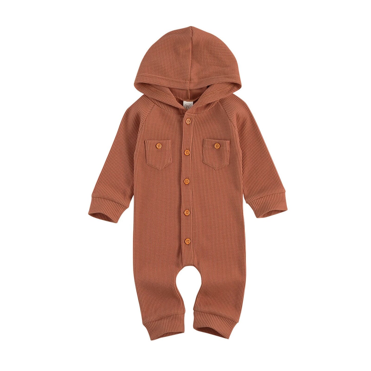 Hooded Waffle Jumpsuit (up to 24mo)