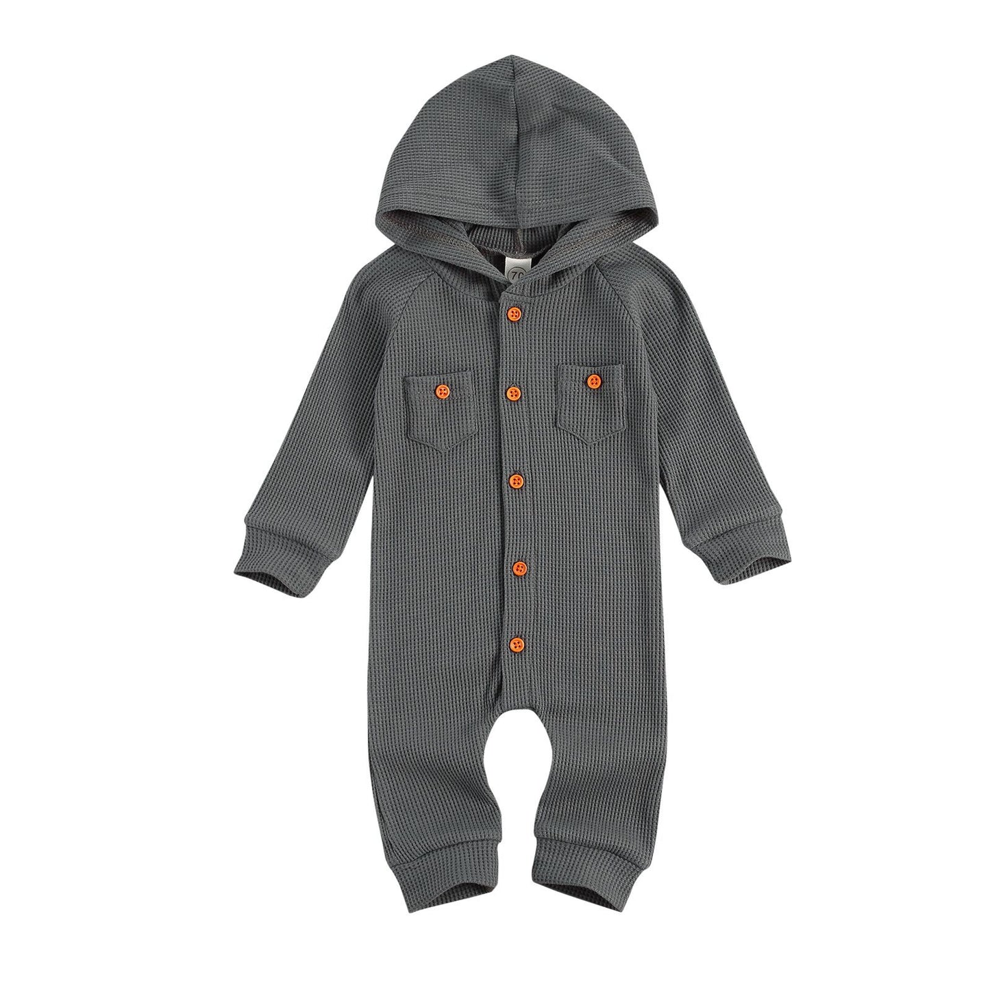 Hooded Waffle Jumpsuit (up to 24mo)
