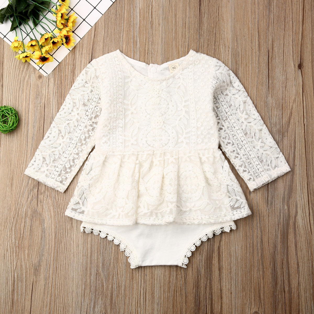 Lace Sleeve Bodysuit Dress
