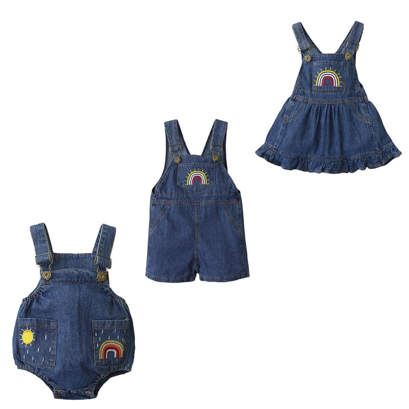 Sweet Rainbow Overalls