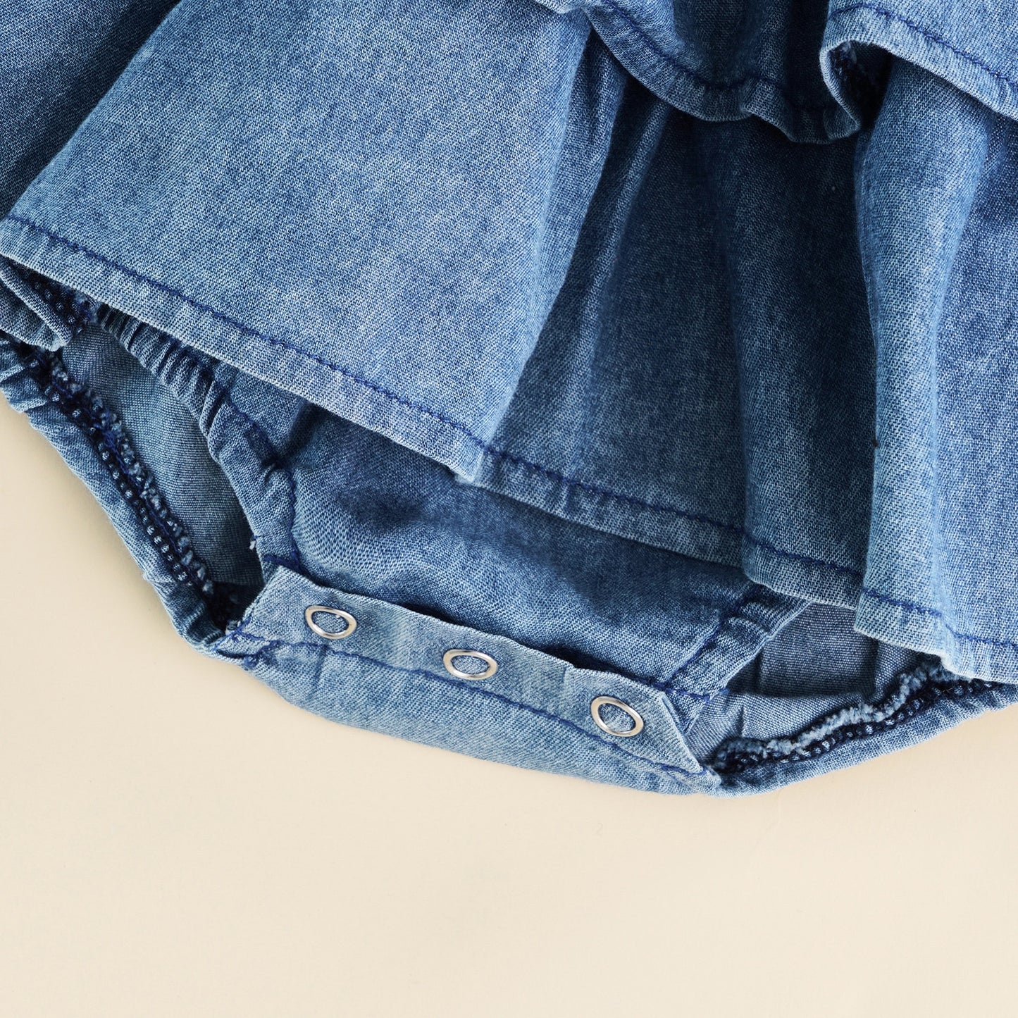 Denim Dreams Ruffle Dress