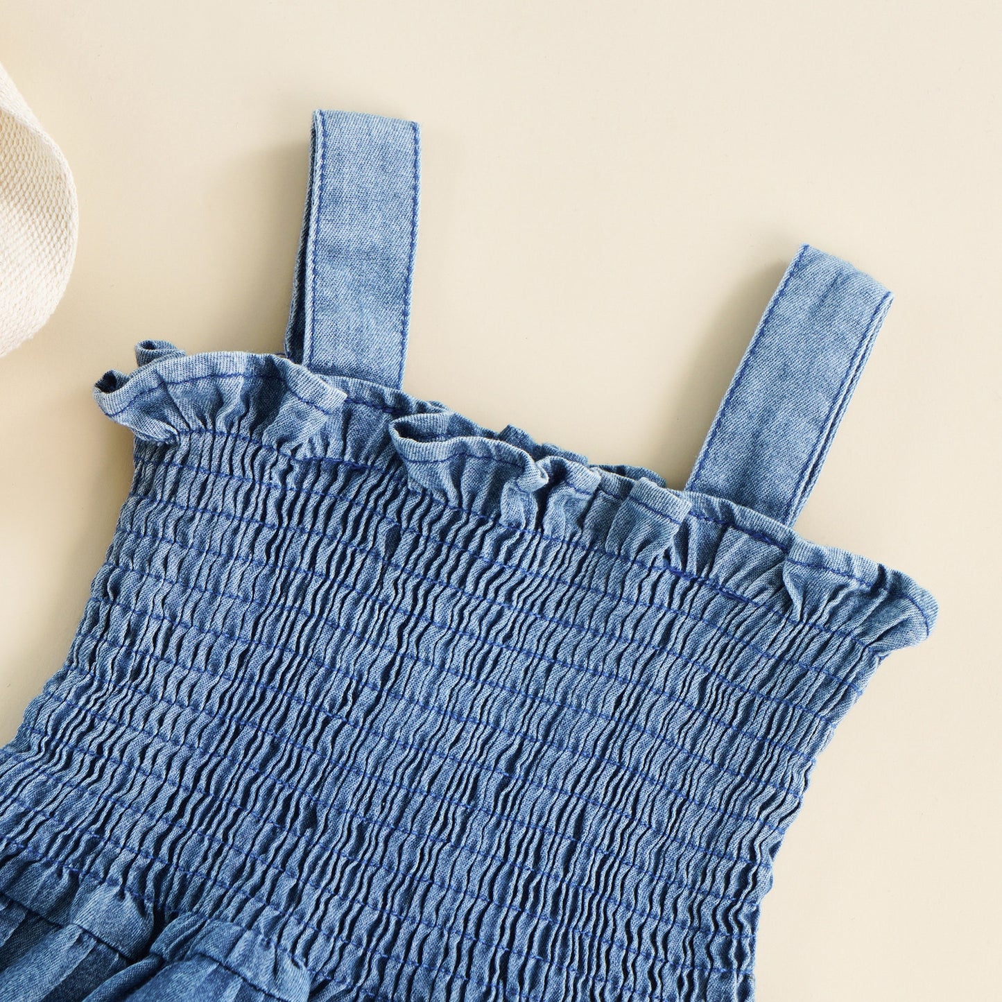 Denim Dreams Ruffle Dress