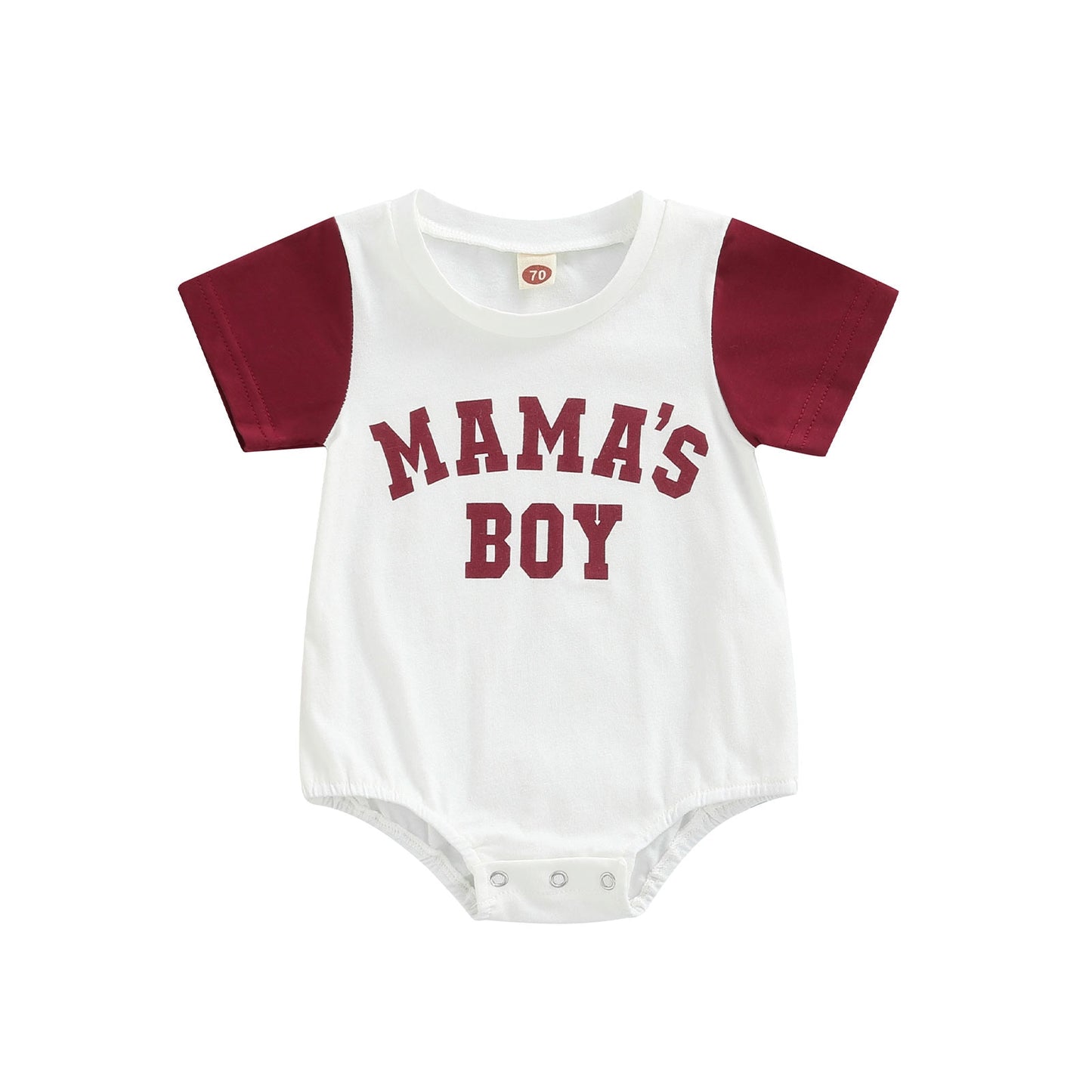 Mama's Boy Patchwork Romper