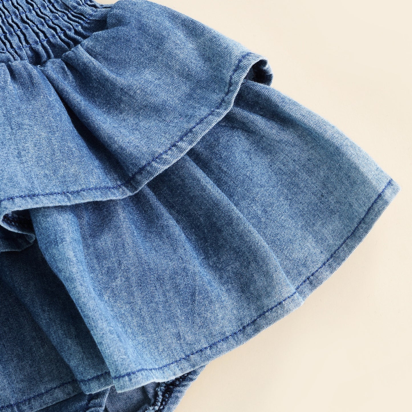 Denim Dreams Ruffle Dress