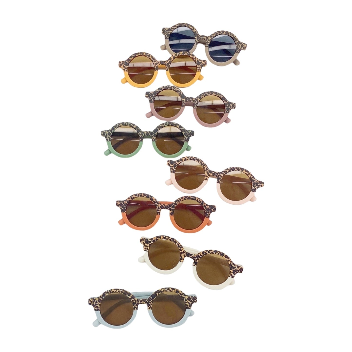 Leopard Retro Glasses for Kids
