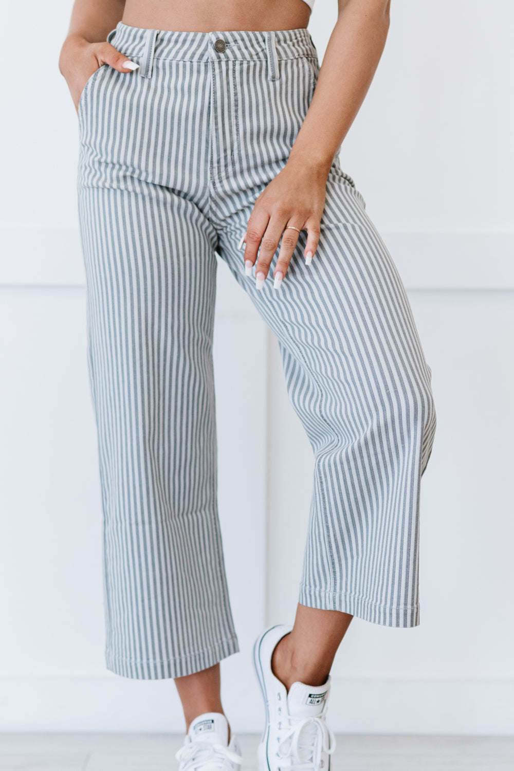 Emerson Pinstripe Kancan Jeans