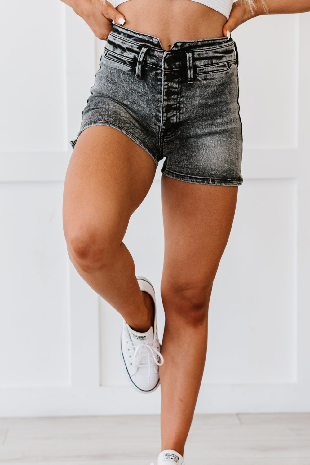 Hadley High-Rise Kancan Shorts