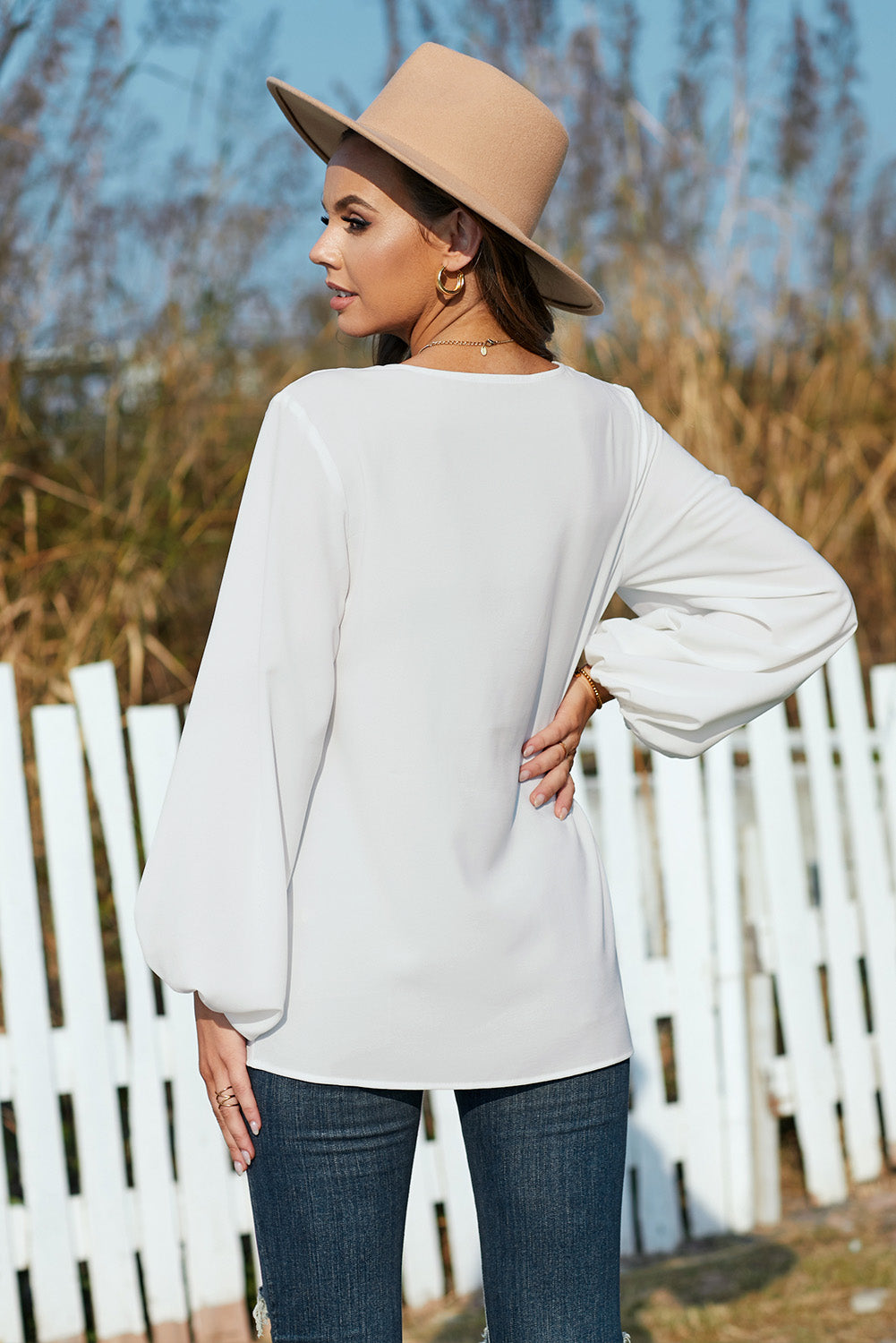 Vaughn Balloon Sleeve Top