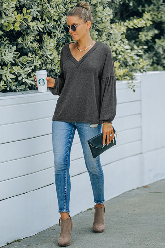 Bishop V-Neck Top