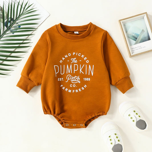 Pumpkin Patch Long-Sleeve Bodysuit