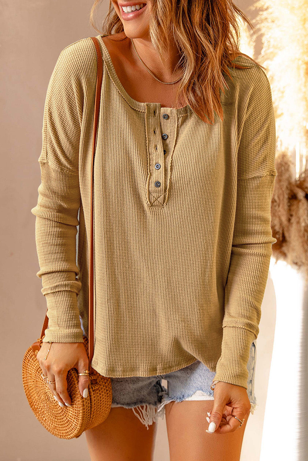 Lucie Waffle Knit Top